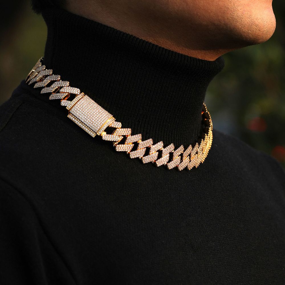 Cuban Square Link Moissanite Luxury Chain