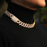 Cuban Square Link Moissanite Luxury Chain