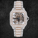 Excellent Moissanite Diamond Iced Out Skeleton Watch For Him
