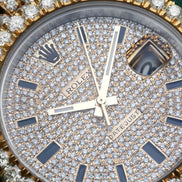 Two Tone Datejust Moissanite Automatic Watch