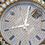 Two Tone Datejust Moissanite Automatic Watch