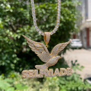 Self Made Iced Out Bling Bling Moissanite Pendant