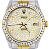 Datejust Jubilee Band Custom Moissanite Bezel Dial Watch
