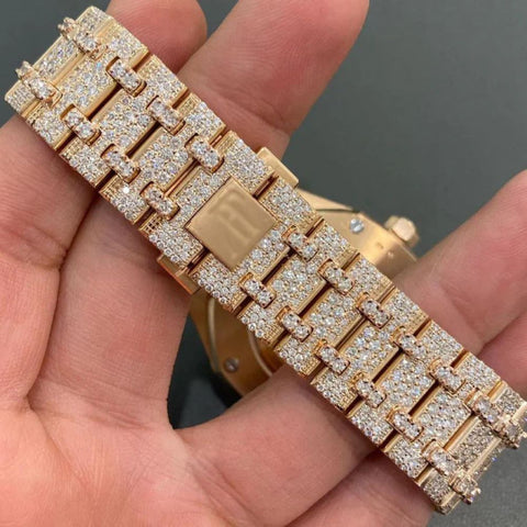 Black Stick Moissanite Iced Out Watches