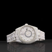 Chrono Dial Iced Out Moissanite Hip Hop Watch
