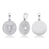 Customize Moissanite Diamond Zodiac Pendant Necklace