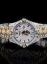 Dual Tone Bust Down Moissanite Luxury Skull Hip Hop Watch