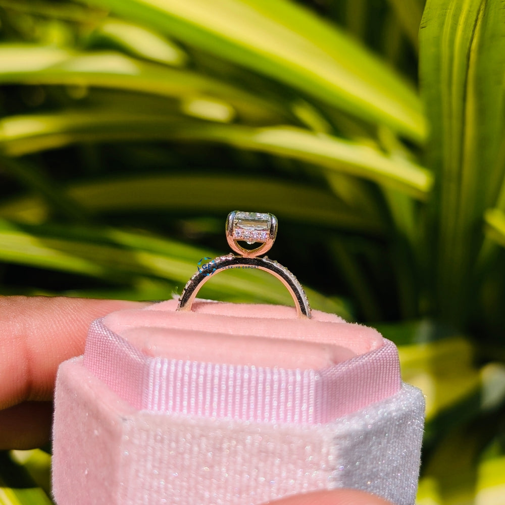 3.31CT Radiant Cut Lab Grown Diamond Engagement Ring