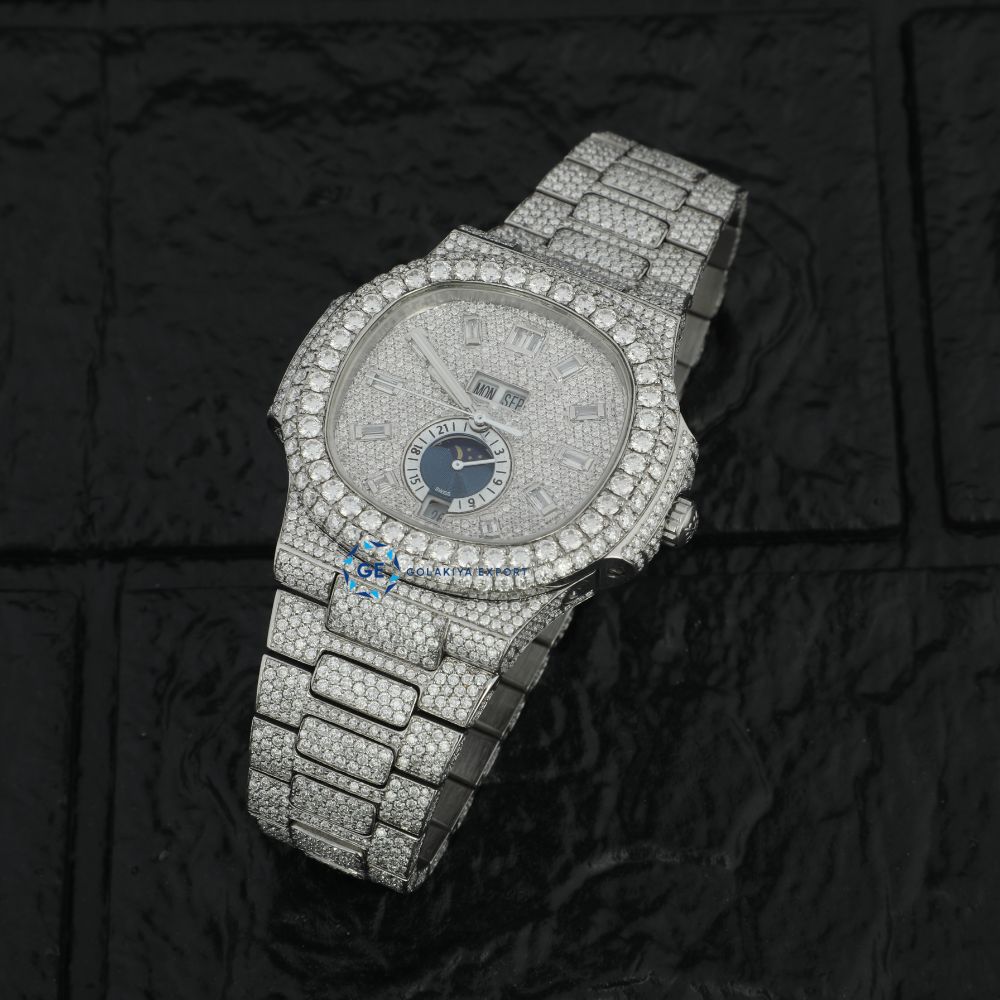 Bolo Baguette Dial Moissanite Automatic Luxury Watch