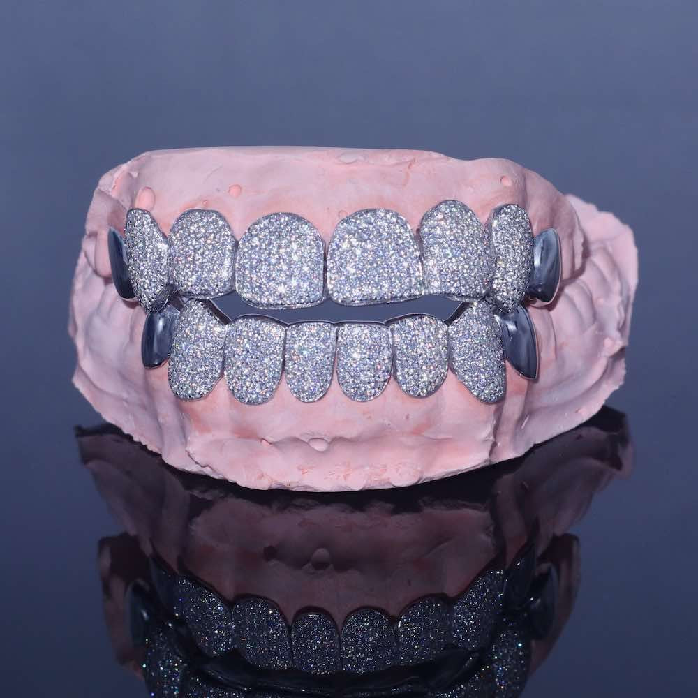 D Color Moissanite 8 On 8 Customize Hip Hop Grillz