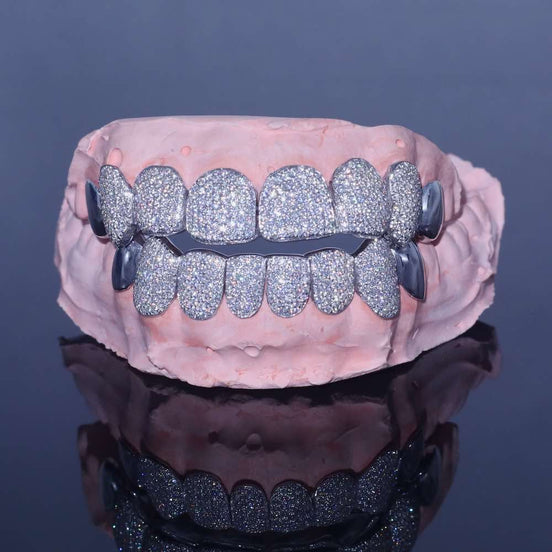 D Color Moissanite 8 On 8 Customize Hip Hop Grillz