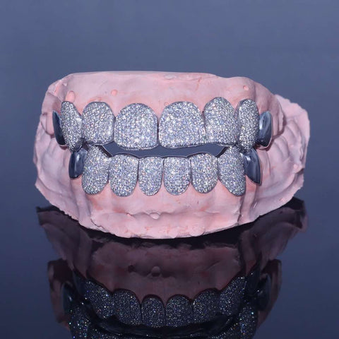 D Color Moissanite 8 On 8 Customize Hip Hop Grillz