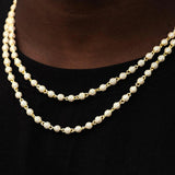 Iced Out Moissanite Ball Hip Hop Chain For Men's