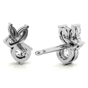 Premium Round & Marquise Moissanite Stud Earrings