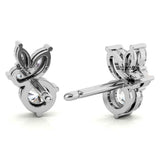Premium Round & Marquise Moissanite Stud Earrings