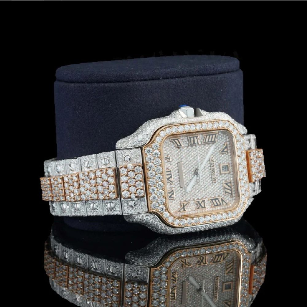 Customize Design Luxury Moissanite Diamond Automatic Watch