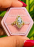 3 Carat Fancy Color Marquise Lab Grown Diamond Ring