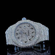 Stainless Steel Moissanite Iced Out Wrist Watch
