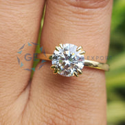 1.3CT Round Cut Lab Grown Diamond Solitaire Promise Ring