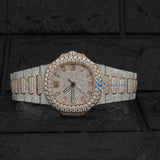 Automatic Moissanite Dual Tone Watch