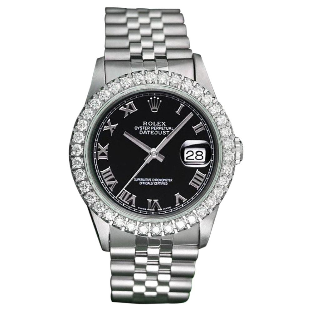 VVS1 Moissanite Stainless Steel Watch For Men's