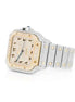 Automatic Movement Dual Tone Iced Out Wrist Watch
