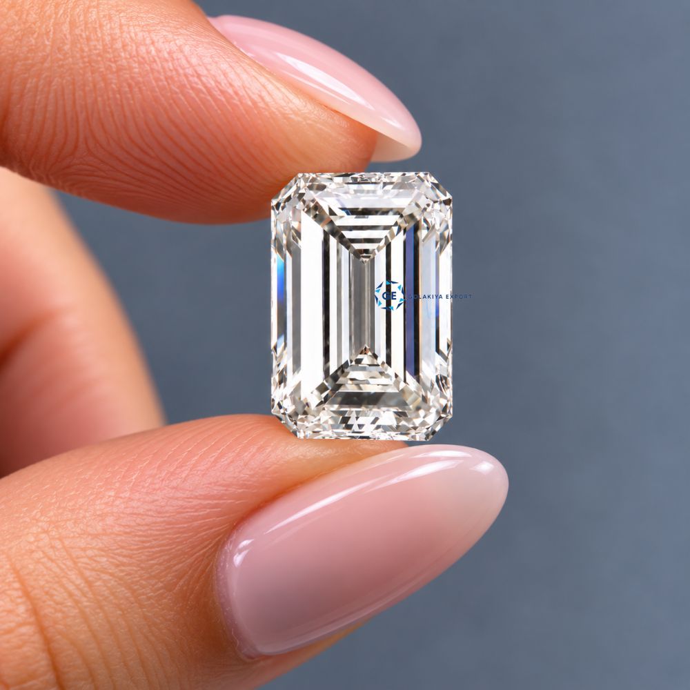 Emerald Cut Loose Lab Grown Diamond, F Color VS1 Clarity, CVD Diamond Stone