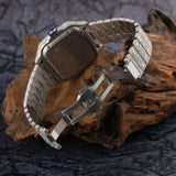 Bust Down Dual Tone Stainless Steel Moissanite Watch