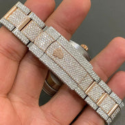 Rose & White Tone Moissanite Luxury Automatic Watch