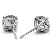 Sparkling Moissanite Round Cut Daily Wear Earrings