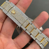 Green Roman Dial Dual Tone Men's Watch