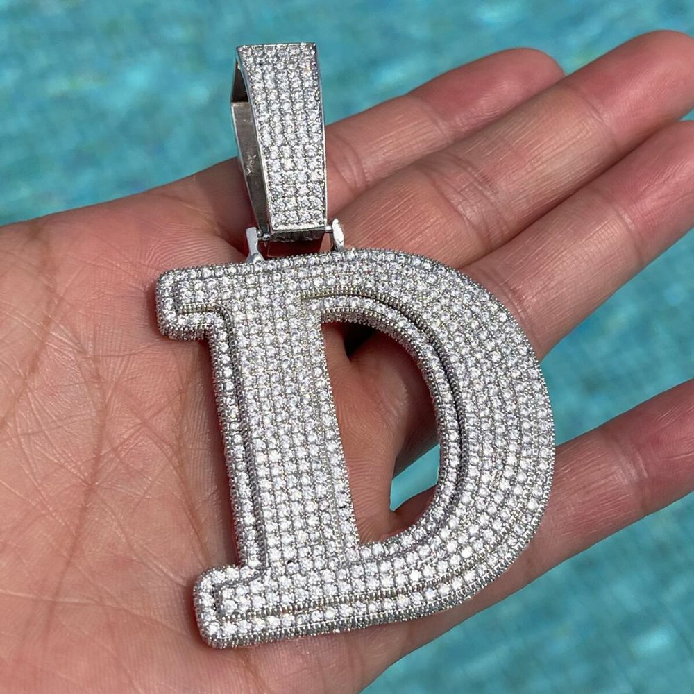Customized Letter Moissanite Diamond Men's Pendant