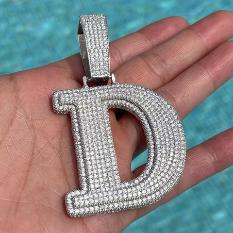 Customized Letter Moissanite Diamond Men's Pendant