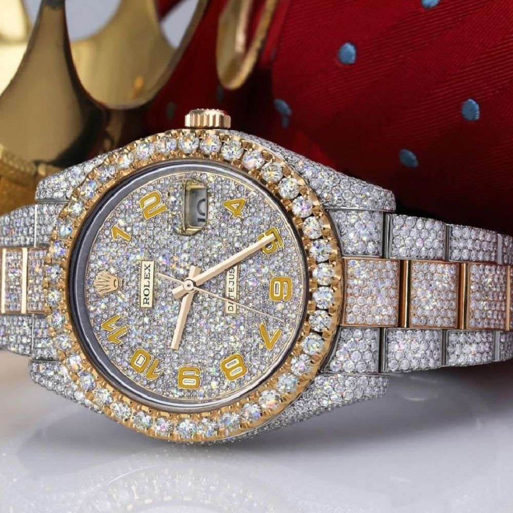 Iced Out Moissanite Datejust Luxury Hip Hop Watch