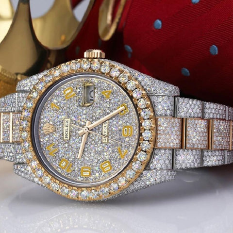 Iced Out Moissanite Datejust Luxury Hip Hop Watch