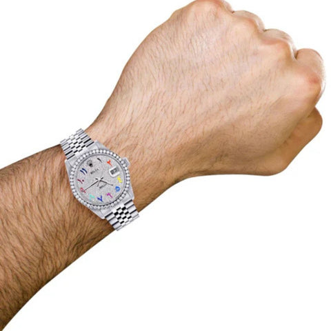 Rainbow Arabic Numeric Automatic Luxury Watch