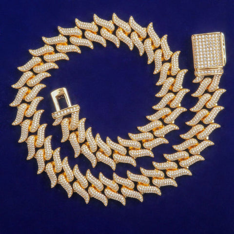 Cuban Link Iced Out Moissanite Chain For Men's