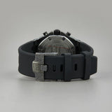 Black Moissanite Rubber Strap Luxury Watch For Men's