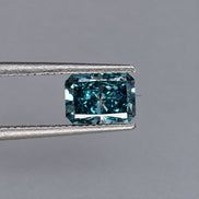 Blue Radiant Cut Lab Grown Diamond, IGI Certified Diamond
