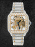 Skeleton Moissanite Diamond Luxury Hip Hop Watches