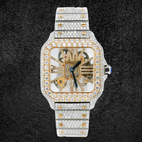 Skeleton Moissanite Diamond Luxury Hip Hop Watches