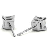 Solitaire Princess Cut Moissanite Stud Earrings For Her