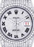 Fully Iced Out Moissanite Date Just Hip Hop Watch