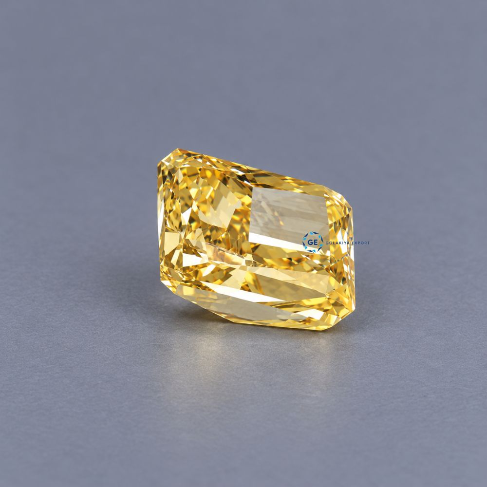 Yellow CVD Lab Grown Diamond, Loose Diamond For Custom Designs
