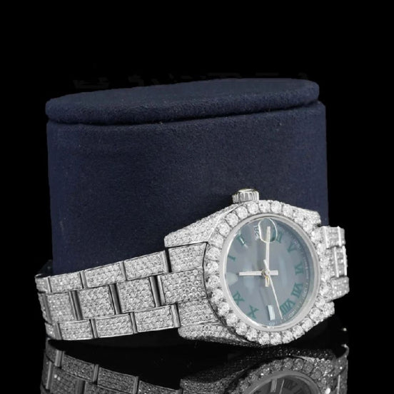 Moissanite Diamond Full Iced Out Luxury Bust Down Watch