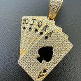 Pokar Card Moissanite Diamond Pendant