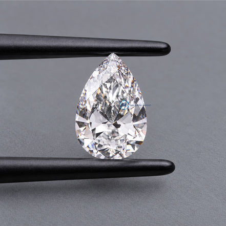IGI Certified Pear Cut Lab Grown Diamond, Certified Diamond Stone