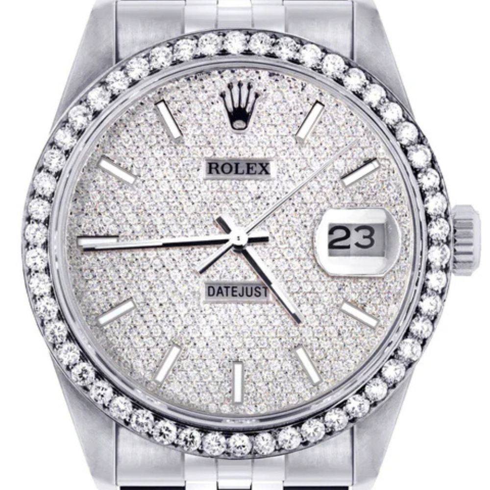 Custom Moissanite Classic Date Just Watch