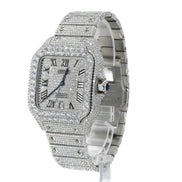 Automatic Iced Out Moissanite Watch Gift For Men's