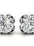 Unique Style Round Cut Moissanite Stud Earrings